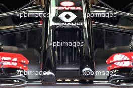 Lotus F1 Team, front wing technical detail 20.04.2014. Formula 1 World Championship, Rd 4, Chinese Grand Prix, Shanghai, China, Race Day.