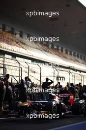 Scuderia Toro Rosso STR8 awaits scrutineering. 11.04.2013. Formula 1 World Championship, Rd 3, Chinese Grand Prix, Shanghai, China, Preparation Day.