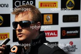 Kimi Raikkonen (FIN) Lotus F1 Team. 11.04.2013. Formula 1 World Championship, Rd 3, Chinese Grand Prix, Shanghai, China, Preparation Day.