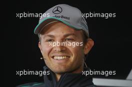 Nico Rosberg (GER) Mercedes AMG F1 in the FIA Press Conference. 11.04.2013. Formula 1 World Championship, Rd 3, Chinese Grand Prix, Shanghai, China, Preparation Day.