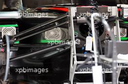 McLaren MP4-28 front suspension detail. 11.04.2013. Formula 1 World Championship, Rd 3, Chinese Grand Prix, Shanghai, China, Preparation Day.