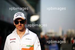 Adrian Sutil (GER) Sahara Force India F1. 11.04.2013. Formula 1 World Championship, Rd 3, Chinese Grand Prix, Shanghai, China, Preparation Day.
