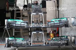 Mercedes AMG F1 W04 front wings. 11.04.2013. Formula 1 World Championship, Rd 3, Chinese Grand Prix, Shanghai, China, Preparation Day.
