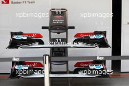 Sauber C32 front wings. 11.04.2013. Formula 1 World Championship, Rd 3, Chinese Grand Prix, Shanghai, China, Preparation Day.