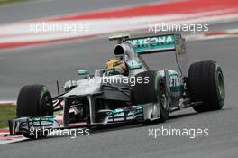 Lewis Hamilton (GBR) Mercedes AMG F1 W04. 10.05.2013. Formula 1 World Championship, Rd 5, Spanish Grand Prix, Barcelona, Spain, Practice Day