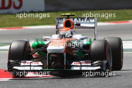 Adrian Sutil (GER) Sahara Force India VJM06. 10.05.2013. Formula 1 World Championship, Rd 5, Spanish Grand Prix, Barcelona, Spain, Practice Day