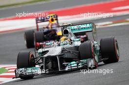 Lewis Hamilton (GBR) Mercedes AMG F1 W04. 10.05.2013. Formula 1 World Championship, Rd 5, Spanish Grand Prix, Barcelona, Spain, Practice Day