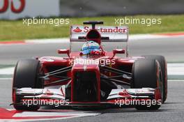 Fernando Alonso (ESP) Ferrari F138. 10.05.2013. Formula 1 World Championship, Rd 5, Spanish Grand Prix, Barcelona, Spain, Practice Day