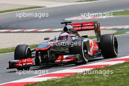 Jenson Button (GBR) McLaren MP4-28. 10.05.2013. Formula 1 World Championship, Rd 5, Spanish Grand Prix, Barcelona, Spain, Practice Day