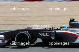 Esteban Gutierrez (MEX) Sauber C32. 10.05.2013. Formula 1 World Championship, Rd 5, Spanish Grand Prix, Barcelona, Spain, Practice Day