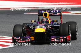 Sebastian Vettel (GER) Red Bull Racing RB9. 10.05.2013. Formula 1 World Championship, Rd 5, Spanish Grand Prix, Barcelona, Spain, Practice Day
