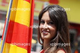 Grid girl. 12.05.2013. Formula 1 World Championship, Rd 5, Spanish Grand Prix, Barcelona, Spain, Race Day