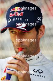 Mark Webber (AUS) Red Bull Racing on the grid. 12.05.2013. Formula 1 World Championship, Rd 5, Spanish Grand Prix, Barcelona, Spain, Race Day