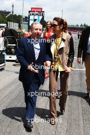 (L to R): Jean Todt (FRA) FIA President with Michelle Yeoh (MAL) on the grid. 12.05.2013. Formula 1 World Championship, Rd 5, Spanish Grand Prix, Barcelona, Spain, Race Day