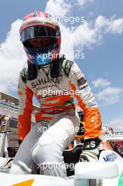 Paul di Resta (GBR) Sahara Force India VJM06 on the grid. 12.05.2013. Formula 1 World Championship, Rd 5, Spanish Grand Prix, Barcelona, Spain, Race Day