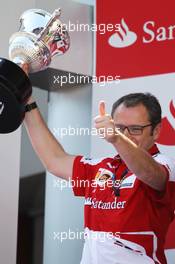 Stefano Domenicali (ITA) Ferrari General Director celebrates on the podium. 12.05.2013. Formula 1 World Championship, Rd 5, Spanish Grand Prix, Barcelona, Spain, Race Day