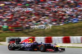 Mark Webber (AUS) Red Bull Racing RB9. 12.05.2013. Formula 1 World Championship, Rd 5, Spanish Grand Prix, Barcelona, Spain, Race Day