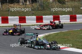 Nico Rosberg (GER) Mercedes AMG F1. 12.05.2013. Formula 1 World Championship, Rd 5, Spanish Grand Prix, Barcelona, Spain, Race Day