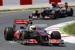 Sergio Perez (MEX) McLaren MP4-28. 12.05.2013. Formula 1 World Championship, Rd 5, Spanish Grand Prix, Barcelona, Spain, Race Day