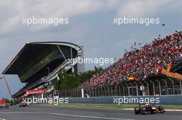 Sebastian Vettel (GER) Red Bull Racing RB9. 12.05.2013. Formula 1 World Championship, Rd 5, Spanish Grand Prix, Barcelona, Spain, Race Day