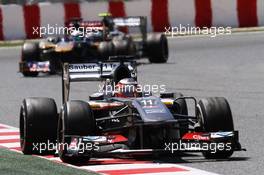 Nico Hulkenberg (GER) Sauber C32. 12.05.2013. Formula 1 World Championship, Rd 5, Spanish Grand Prix, Barcelona, Spain, Race Day