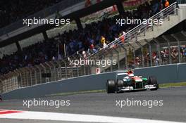 Paul di Resta (GBR) Sahara Force India VJM06. 12.05.2013. Formula 1 World Championship, Rd 5, Spanish Grand Prix, Barcelona, Spain, Race Day