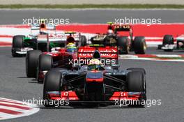 Sergio Perez (MEX) McLaren MP4-28. 12.05.2013. Formula 1 World Championship, Rd 5, Spanish Grand Prix, Barcelona, Spain, Race Day