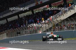 Adrian Sutil (GER) Sahara Force India VJM06. 12.05.2013. Formula 1 World Championship, Rd 5, Spanish Grand Prix, Barcelona, Spain, Race Day