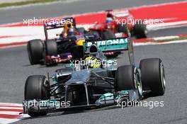 Nico Rosberg (GER) Mercedes AMG F1 W04. 12.05.2013. Formula 1 World Championship, Rd 5, Spanish Grand Prix, Barcelona, Spain, Race Day