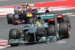 Nico Rosberg (GER) Mercedes AMG F1 W04. 12.05.2013. Formula 1 World Championship, Rd 5, Spanish Grand Prix, Barcelona, Spain, Race Day