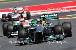Lewis Hamilton (GBR) Mercedes AMG F1 W04. 12.05.2013. Formula 1 World Championship, Rd 5, Spanish Grand Prix, Barcelona, Spain, Race Day