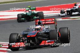 Jenson Button (GBR) McLaren MP4-28. 12.05.2013. Formula 1 World Championship, Rd 5, Spanish Grand Prix, Barcelona, Spain, Race Day
