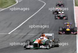 Paul di Resta (GBR), Force India Formula One Team  12.05.2013. Formula 1 World Championship, Rd 5, Spanish Grand Prix, Barcelona, Spain, Race Day