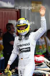 Pole position for Nico Rosberg (GER) Mercedes AMG F1 W04  11.05.2013. Formula 1 World Championship, Rd 5, Spanish Grand Prix, Barcelona, Spain, Qualifying Day