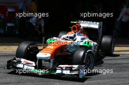 Adrian Sutil (GER) Sahara Force India VJM06. 11.05.2013. Formula 1 World Championship, Rd 5, Spanish Grand Prix, Barcelona, Spain, Qualifying Day