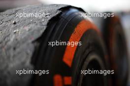 Worn Pirelli tyre. 12.05.2013. Formula 1 World Championship, Rd 5, Spanish Grand Prix, Barcelona, Spain, Race Day