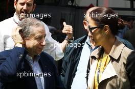 Jean Todt (FRA) FIA President with Michelle Yeoh (MAL).  12.05.2013. Formula 1 World Championship, Rd 5, Spanish Grand Prix, Barcelona, Spain, Race Day