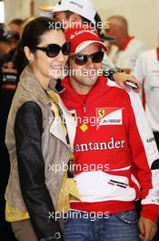 Felipe Massa (BRA) Ferrari with Michelle Yeoh (MAL). 12.05.2013. Formula 1 World Championship, Rd 5, Spanish Grand Prix, Barcelona, Spain, Race Day