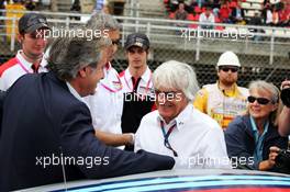 Bernie Ecclestone (GBR) CEO Formula One Group (FOM) with Carlos Sainz (ESP). 12.05.2013. Formula 1 World Championship, Rd 5, Spanish Grand Prix, Barcelona, Spain, Race Day
