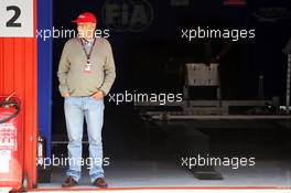 Niki Lauda (AUT) Mercedes Non-Executive Chairman. 12.05.2013. Formula 1 World Championship, Rd 5, Spanish Grand Prix, Barcelona, Spain, Race Day