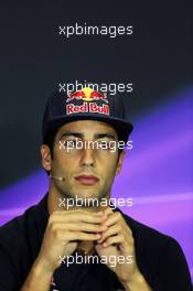 Daniel Ricciardo (AUS) Scuderia Toro Rosso in the FIA Press Conference. 09.05.2013. Formula 1 World Championship, Rd 5, Spanish Grand Prix, Barcelona, Spain, Preparation Day