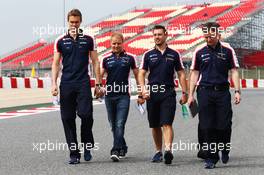 Valtteri Bottas (FIN) Williams walks the circuit. 09.05.2013. Formula 1 World Championship, Rd 5, Spanish Grand Prix, Barcelona, Spain, Preparation Day