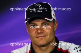 Valtteri Bottas (FIN) Williams in the FIA Press Conference. 09.05.2013. Formula 1 World Championship, Rd 5, Spanish Grand Prix, Barcelona, Spain, Preparation Day