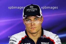 Valtteri Bottas (FIN) Williams in the FIA Press Conference. 09.05.2013. Formula 1 World Championship, Rd 5, Spanish Grand Prix, Barcelona, Spain, Preparation Day