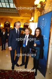 (L to R): Ari Vatanen (FIN) Former World Rally Champion with Jean Todt (FRA) FIA President and his wife Michelle Yeoh (MAL). 06.12.2013. FIA Annual General Assembly, Paris, France.