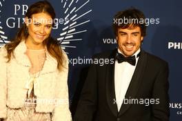 Fernando Alonso (ESP) Ferrari with his girlfriend Dasha Kapustina (RUS). 06.12.2013. FIA Prize Giving Ceremony, Paris, France.