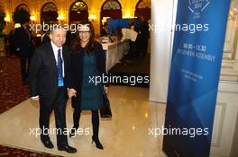 Jean Todt (FRA) FIA President with his wife Michelle Yeoh (MAL). 06.12.2013. FIA Annual General Assembly, Paris, France.