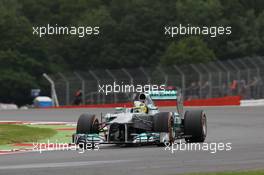 Nico Rosberg (GER) Mercedes AMG F1 W04. 28.06.2013. Formula 1 World Championship, Rd 8, British Grand Prix, Silverstone, England, Practice Day.