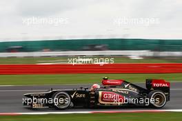 Romain Grosjean (FRA) Lotus F1 E21. 28.06.2013. Formula 1 World Championship, Rd 8, British Grand Prix, Silverstone, England, Practice Day.