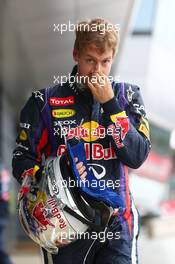 Sebastian Vettel (GER) Red Bull Racing. 28.06.2013. Formula 1 World Championship, Rd 8, British Grand Prix, Silverstone, England, Practice Day.